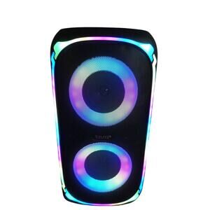 Tzumi Super Bass Bluetooth Party Speaker RGB Lights Portable Loud Speaker